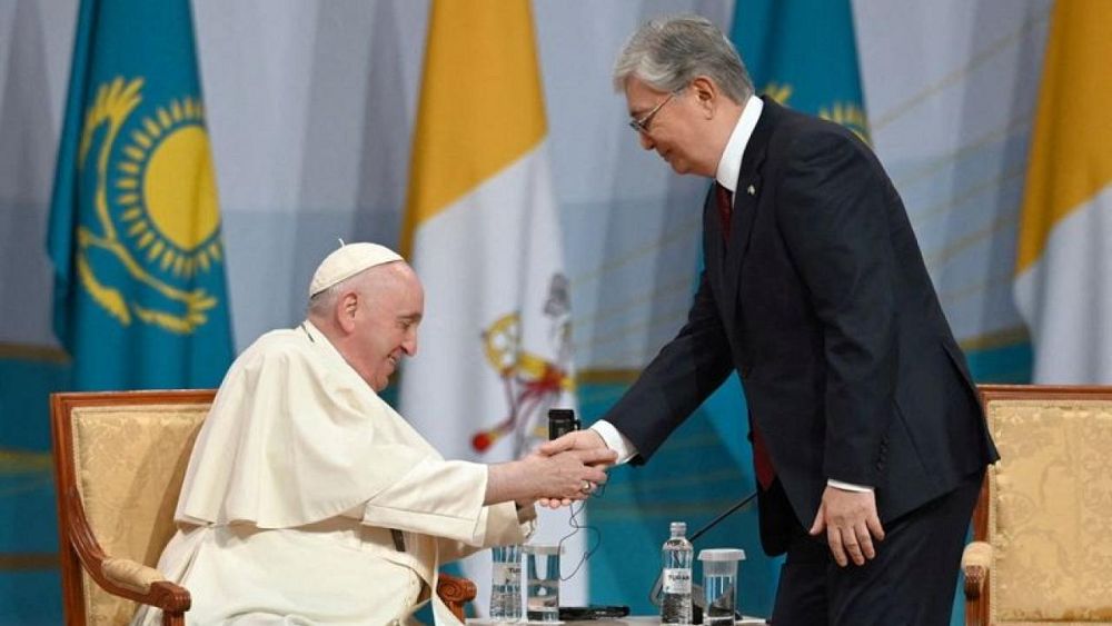 Pope Francis arrives in Kazakhstan and says he is ‘always ready’ to visit China