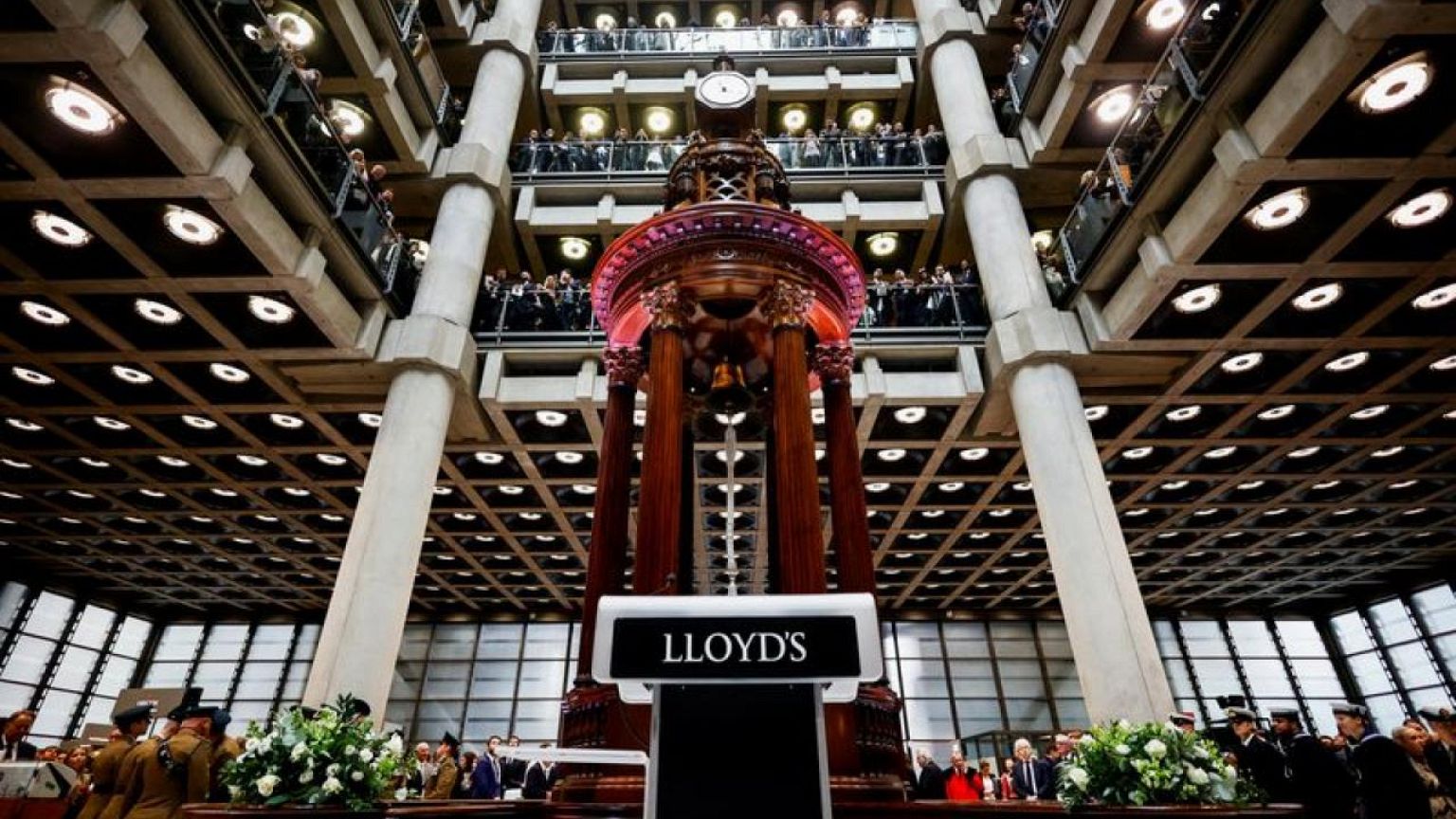 Lloyd's of London rings Lutine bell to welcome King Charles