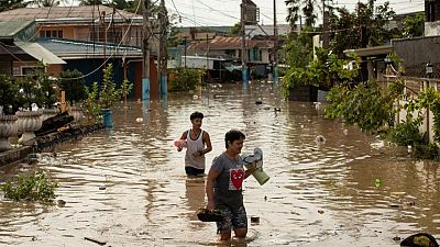 Swathes of land swamped in Philippines after typhoon Swathes of land swamped in Philippines after typhoon