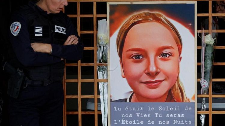 Northern French town buries 12-year-old murder victim