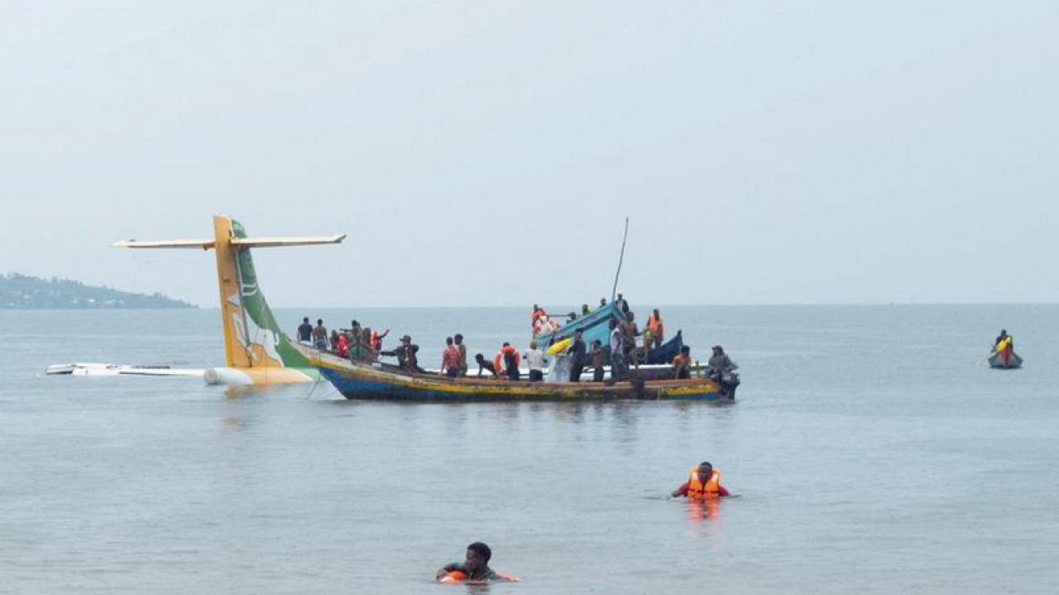 Passenger plane crashes into Lake Victoria in Tanzania, 19 dead