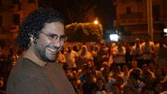  الناشط المصري البريطاني المضرب عن الطعام علاء عبد الفتاح.