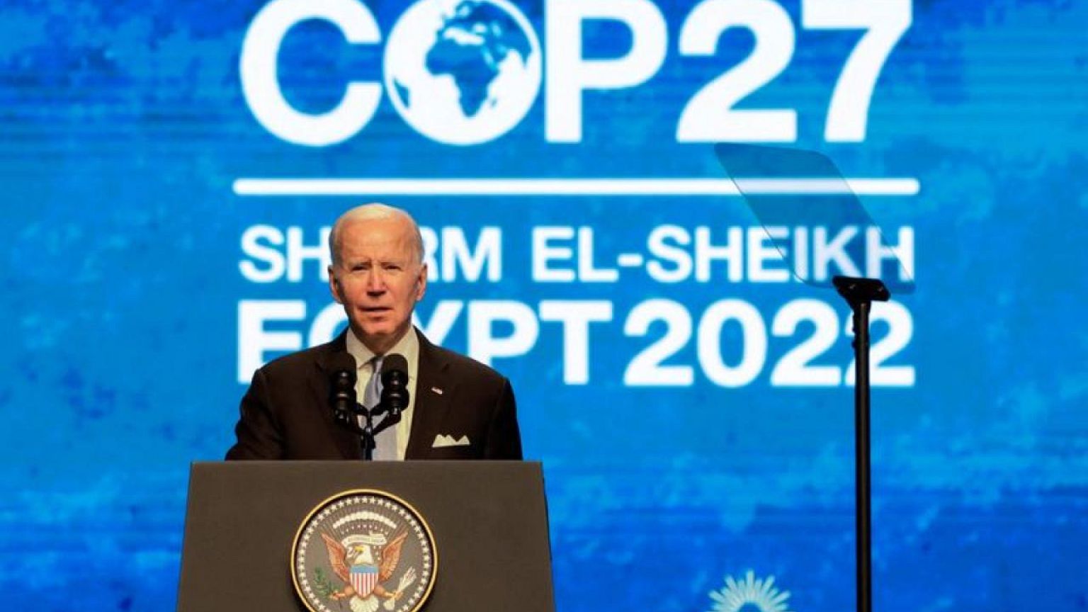 COP27: Biden says the climate crisis is about "very life of the planet"