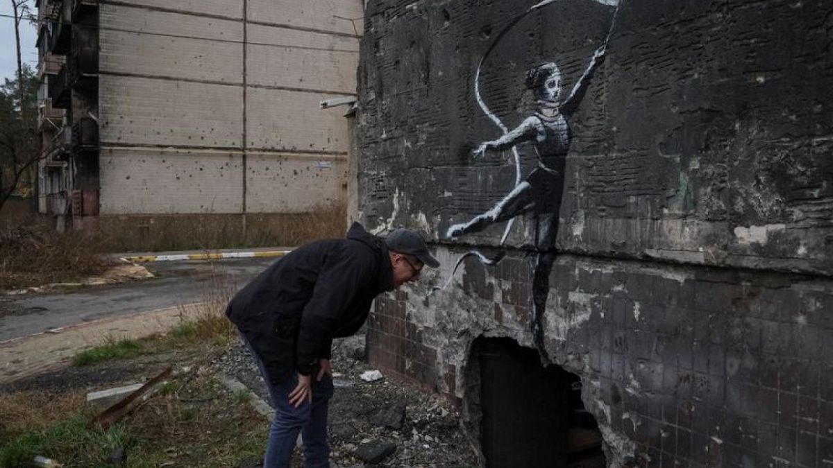 Banksy Showcases New Mural In War-scarred Ukrainian Town | Euronews