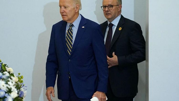 Biden discusses security pact, Taiwan Strait with Australian PM