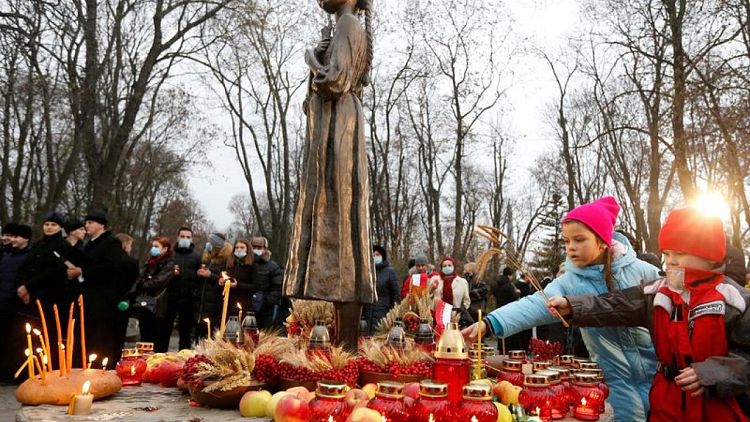 Ukraine marks Soviet-era famine as Russia's war rages on