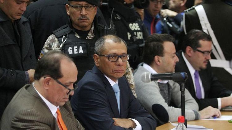 Exvicepresidente de Ecuador sale de prisión por segunda vez tras orden judicial