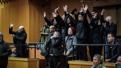 Slogan degli antagonisti per l'attentato all'a.d. Ansaldo Slogan degli antagonisti per l'attentato all'a.d. Ansaldo