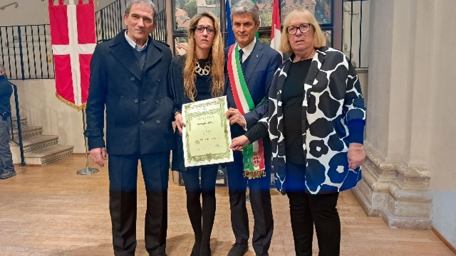 Il riconoscimento consegnato alla sorella oggi a Pavia