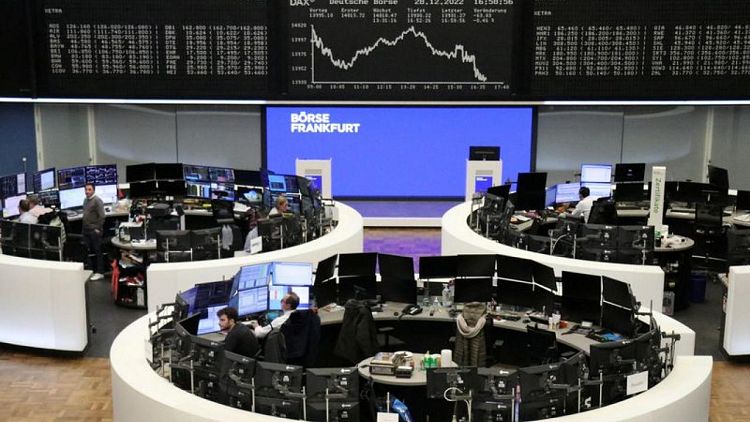 European shares set to end the tumultuous year lower