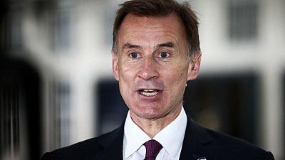 BRITAIN-ECONOMY-HUNT-TIMES:UK's Hunt aims to prioritise business tax cuts: The Times