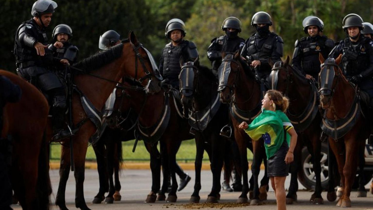 Brazil riot police deploy at Bolsonaro backers' camp after capital stormed