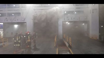 Vigili del fuoco al lavoro, evacuati i 180 passeggeri per Napoli
