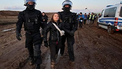 La policía alemana detiene a Greta Thunberg en las protestas contra una mina de carbón