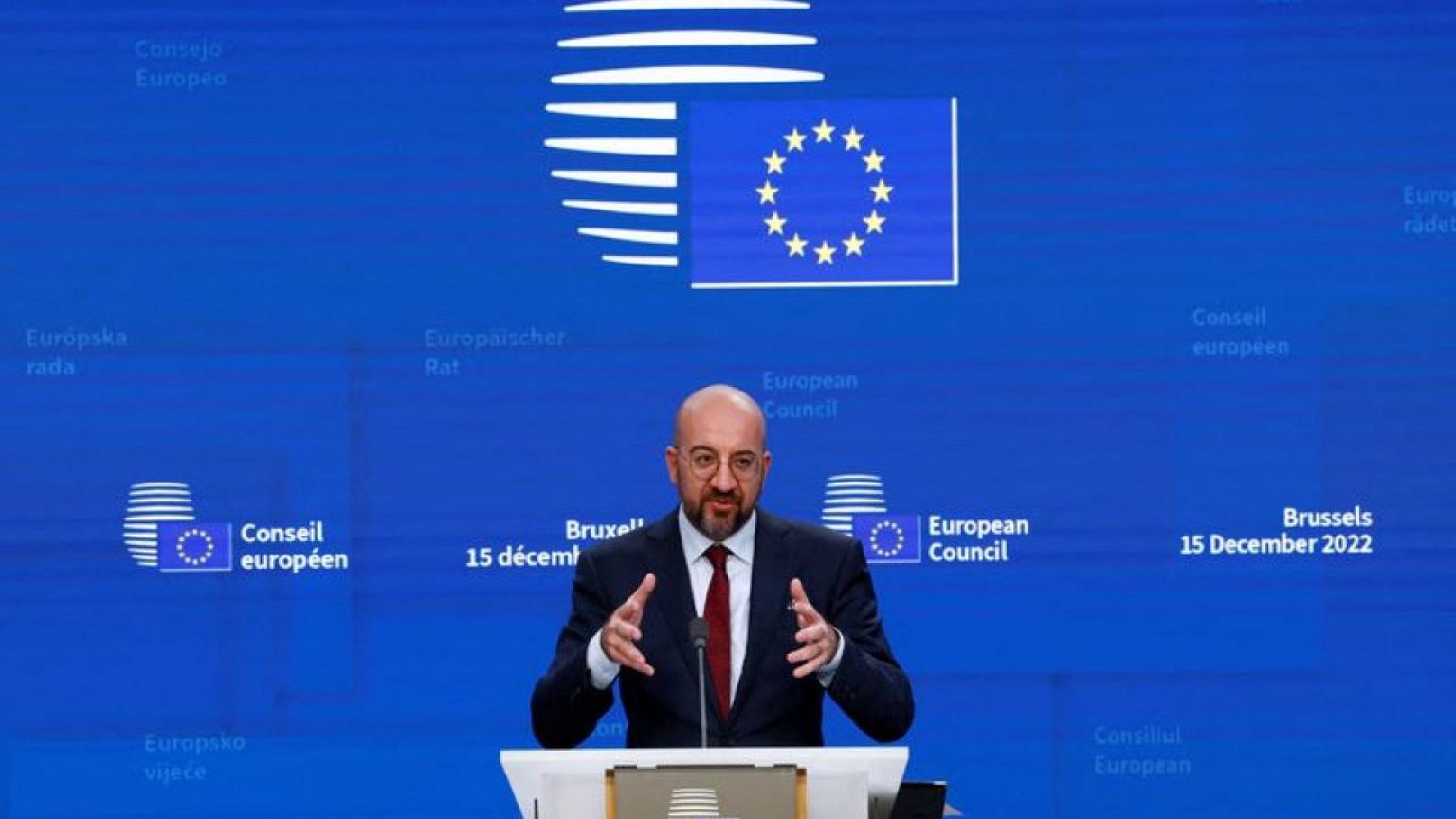 El presidente del Consejo Europeo llega a Kiev con un mensaje de apoyo a Ucrania