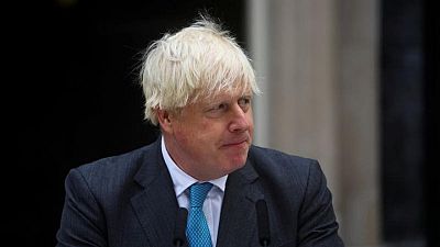 Davos 2023 - Ex-UK PM Johnson urges allies to double down on Ukraine support