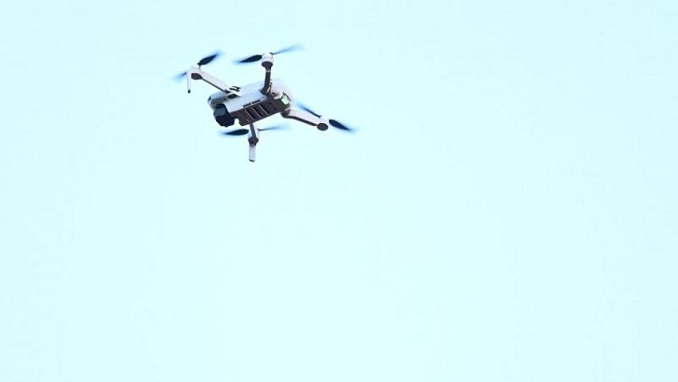 Soccer-Drone halts play at Southampton v Villa