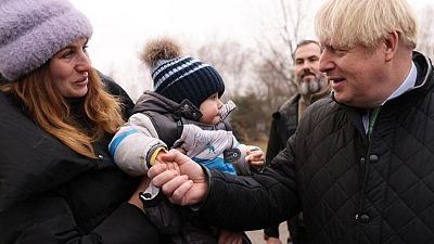 Britain's former PM Boris Johnson visits Kyiv, pledges help