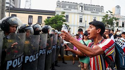 PERU-PROTESTAS-ELECCIONES:Congreso peruano rechaza propuesta para adelantar elecciones a 2023, el debate continúa