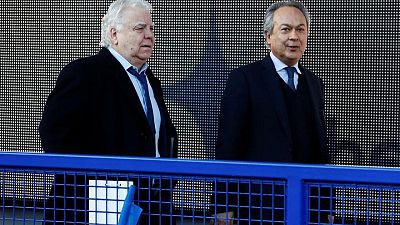 Soccer-Moshiri says Everton not for sale but close to securing stadium investment