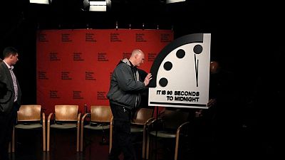 Kremlin expresses alarm over 'Doomsday Clock', blames U.S. and NATO