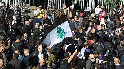 LEBANON-BLAST-PROBE:Lebanese protest in anger over efforts to hamstring blast probe