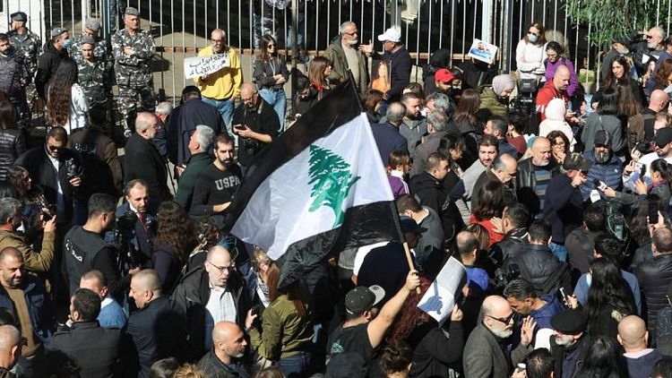LEB-PROTEST-BLAST-PROBE-EA6:لبنانيون يحتجون على المصير المجهول للتحقيق في انفجار مرفأ بيروت