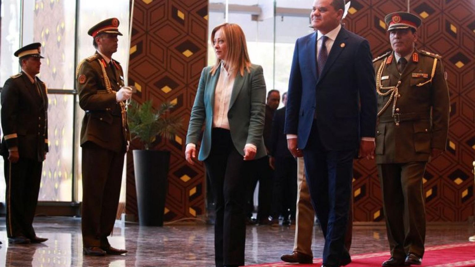 LIBYA-ITALY:Italy's Meloni in Libya to conclude $8 billion gas deal