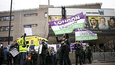 BRITAIN-STRIKES-AMBULANCE:Thousands of ambulance staff in England to strike on Feb. 10 - PA Media