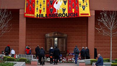 SOCCER-ENGLAND-HILLSBOROUGH-POLICE:Soccer-Police chiefs apologise for Hillsborough failures after 34 years
