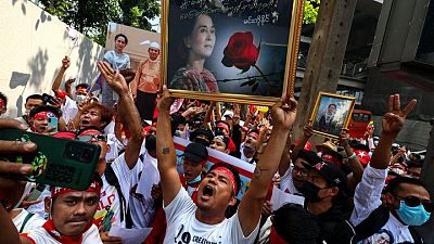 MAYANMAR-PROTESTS-AS5:"احتجاج صامت" ومسيرات في الخارج في ذكرى انقلاب ميانمار
