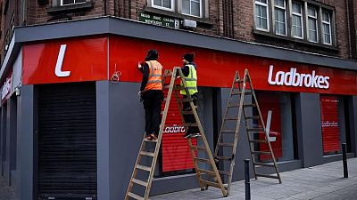 ENATIN-OUTLOOK:UK's Entain lifts profit outlook, sees BetMGM funding ending