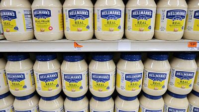 UNILEVER-HELLMANS:Unilever halts Hellmann’s mayonnaise supplies to S.Africa as costs bite