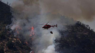 CHILE-INCENDIOS:Incendios por ola de calor arrasan medio millar de hectáreas en zona centro sur de Chile