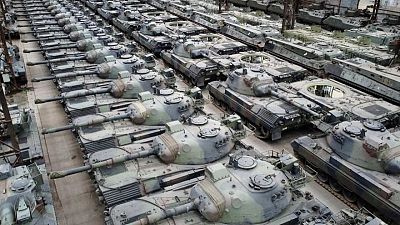 UKRAINE-CRISIS-GERMANY-ARMS-YK6:صحيفة: ألمانيا توافق على تسليم دبابات ليوبارد 1 لأوكرانيا وتبحث مع قطر شراء دبابات جيبارد