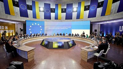 UCRANIA-CRISIS-ADHESION-UE:Von der Leyen dice que "no hay plazos rígidos" para la adhesión de Ucrania