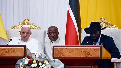 POPE-VATICAN-SUDAN-SK7:بابا الفاتيكان يناشد قادة جنوب السودان إنهاء العنف وتبادل الاتهامات