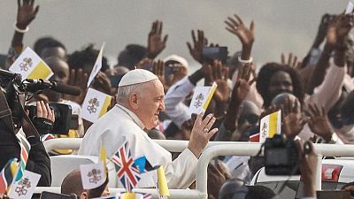 POPE-AFRICA-SOUTHSUDAN-FEB5:Pope Francis wraps up South Sudan trip, urges end to 'blind fury' of violence