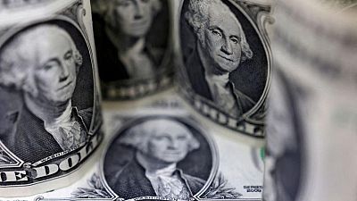 GLOBAL-FOREX:Dollar pulls back as Powell sticks to usual Fed playbook