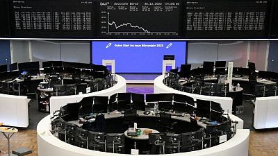 EUROPE-STOCKS:Copper maker Aurubis leads European stocks lower as rate jitters persist