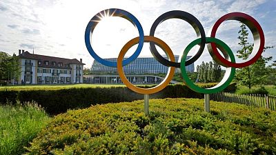 UKRAINE-CRISIS-ZELENSKIY-OLYMPICS:Ukraine's Zelenskiy urges Olympic sponsors to keep Russia out of Games