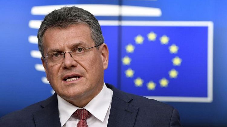 BRITAIN-EU-SEFCOVIC:EU's Sefcovic: Progress made in talks with UK on Northern Ireland protocol