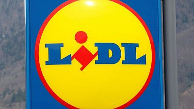 BRITAIN-COURT-TESCO-LIDL:Tesco and Lidl square off in yellow on blue trademark row