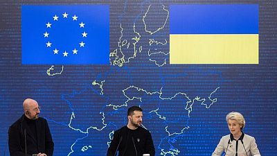 UCRANIA-CRISIS-UE-ZELENSKI:Zelenski visitará Bruselas el jueves, según un diplomático de la UE