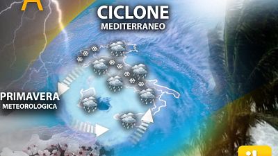 Persiste Ciclone mediterraneo, tempo variabile nel Centro-Sud