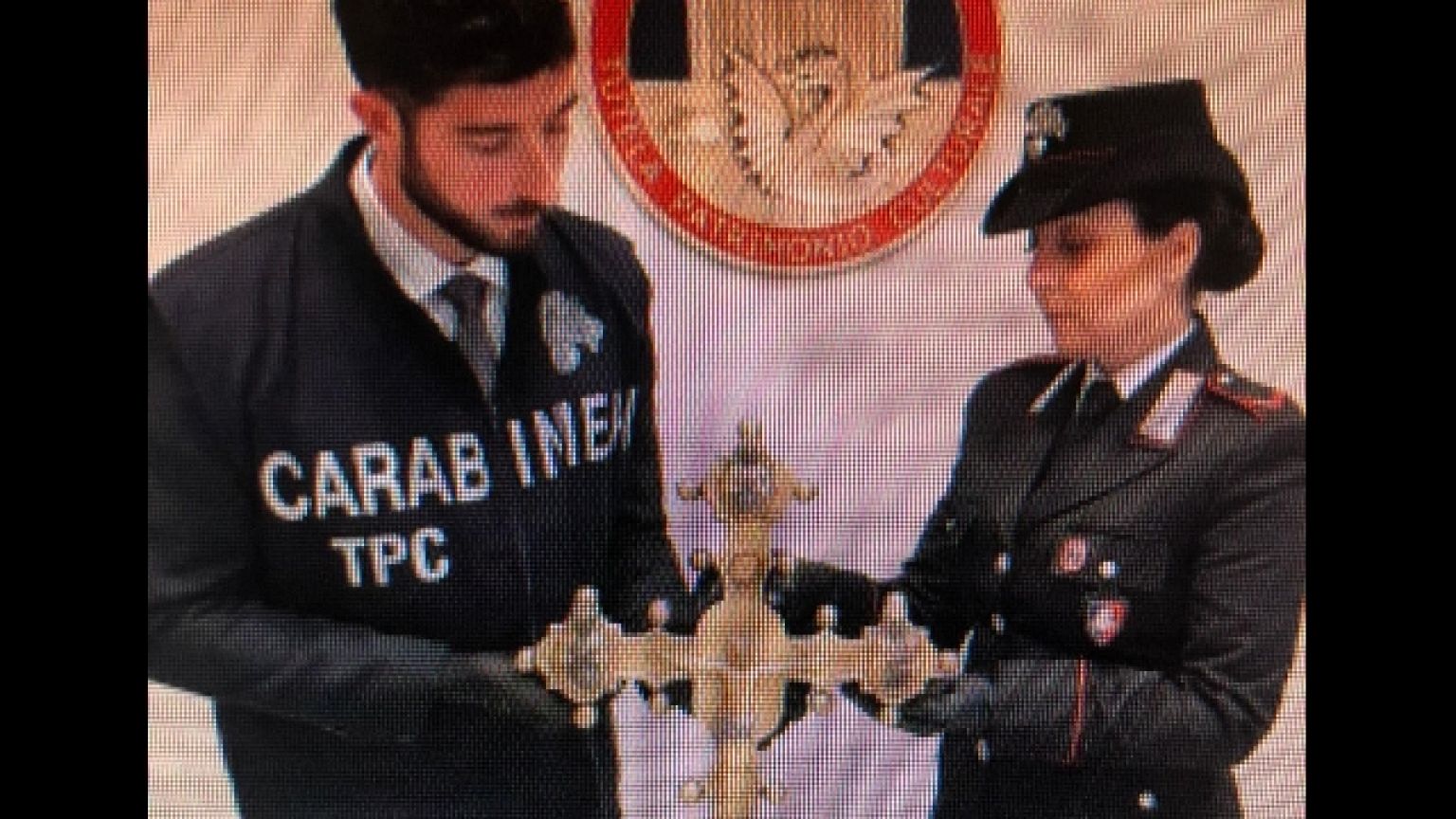 Stava per essere esportata.Sequestrata da Carabinieri nucleo Tpc