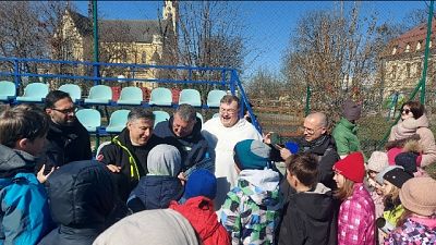Gli auguri a Francesco dalla missione di pace a Kiev