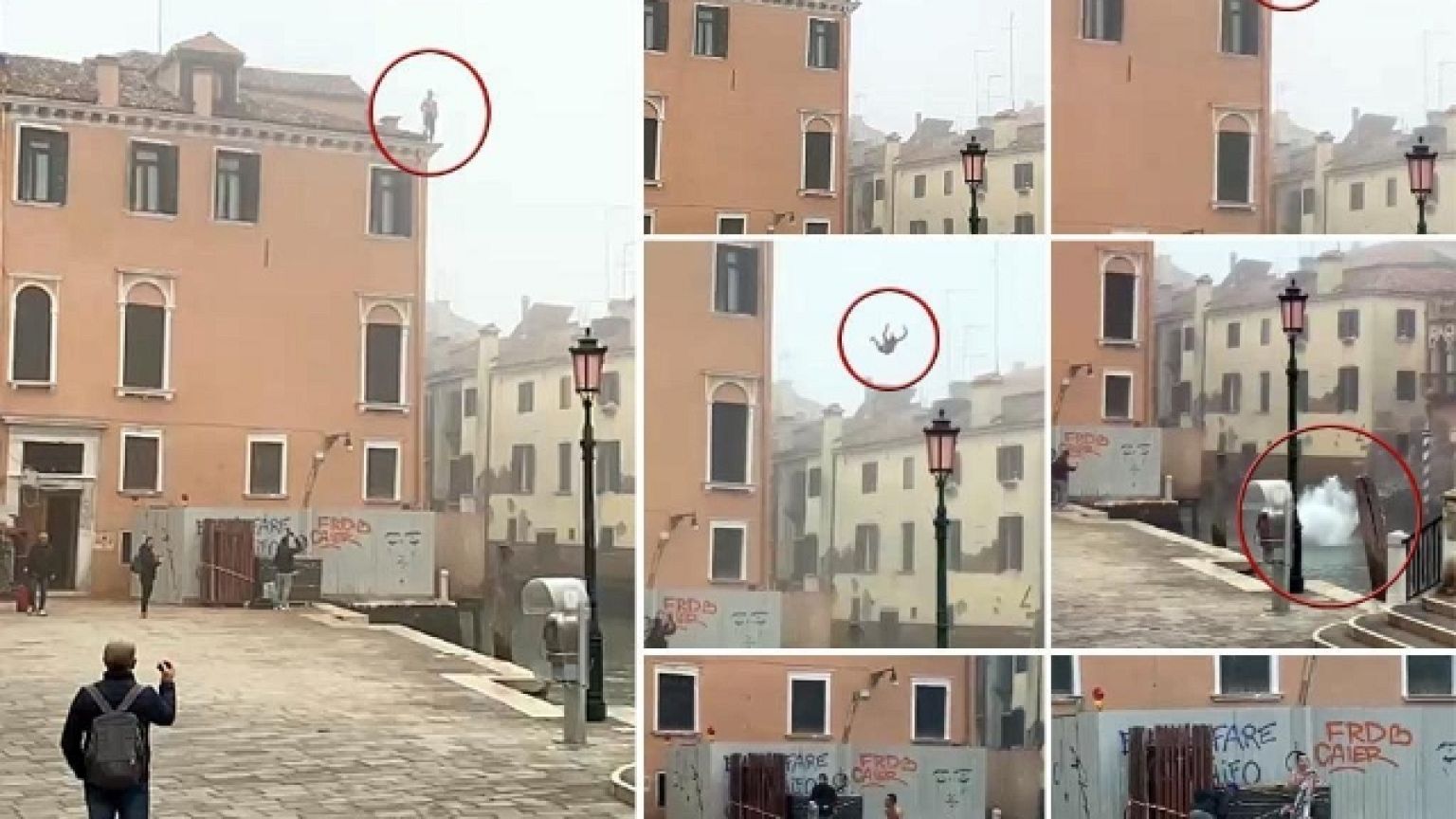 "Sfidando gli avvertimenti del sindaco", video sui social