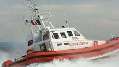 Operazione Guardia costiera al largo di Lampedusa