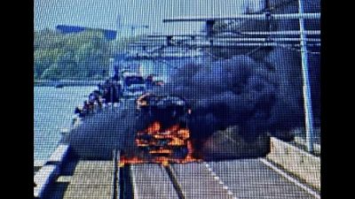 Il motore a fuoco,i passeggeri sono riusciti a mettersi in salvo